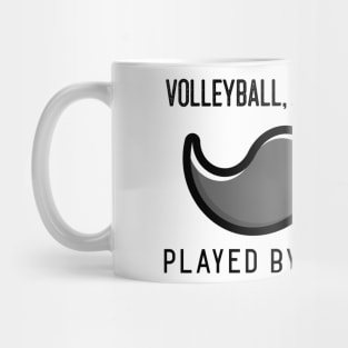 Funny Volleyball And Moustache Design Mug